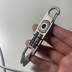 Titanium Alloy Multi-function Crowbar Pocket Pry Bar EDC Tool Opener Screwdriver 07FC0E-D4 - KOEEK