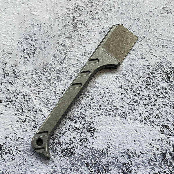 Titanium Crowbar Pry Bar Screwdriver Keychain Pendants EDC Multi-Function Tool 07FC0E-D4 - KOEEK