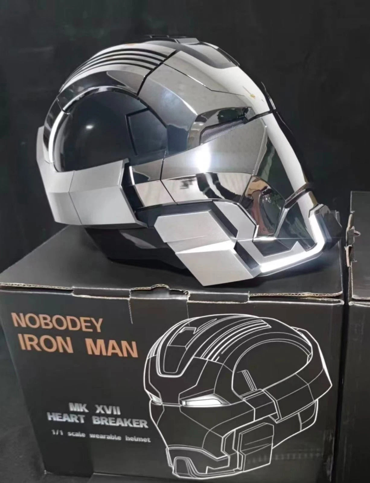 Iron Man Helmet MK17 1/1 Wearable Helmet English Voice-controlled Mask Transform 07FC0E-D4 - KOEEK