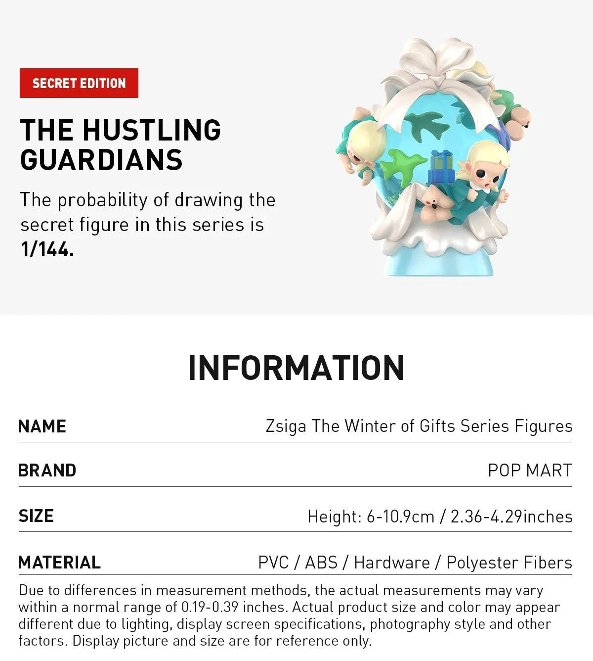 Authentic Zsiga The Winter Of Gifts Series Blind Box Figure Toys Gift Confirmed 07FC0E-D4 - KOEEK
