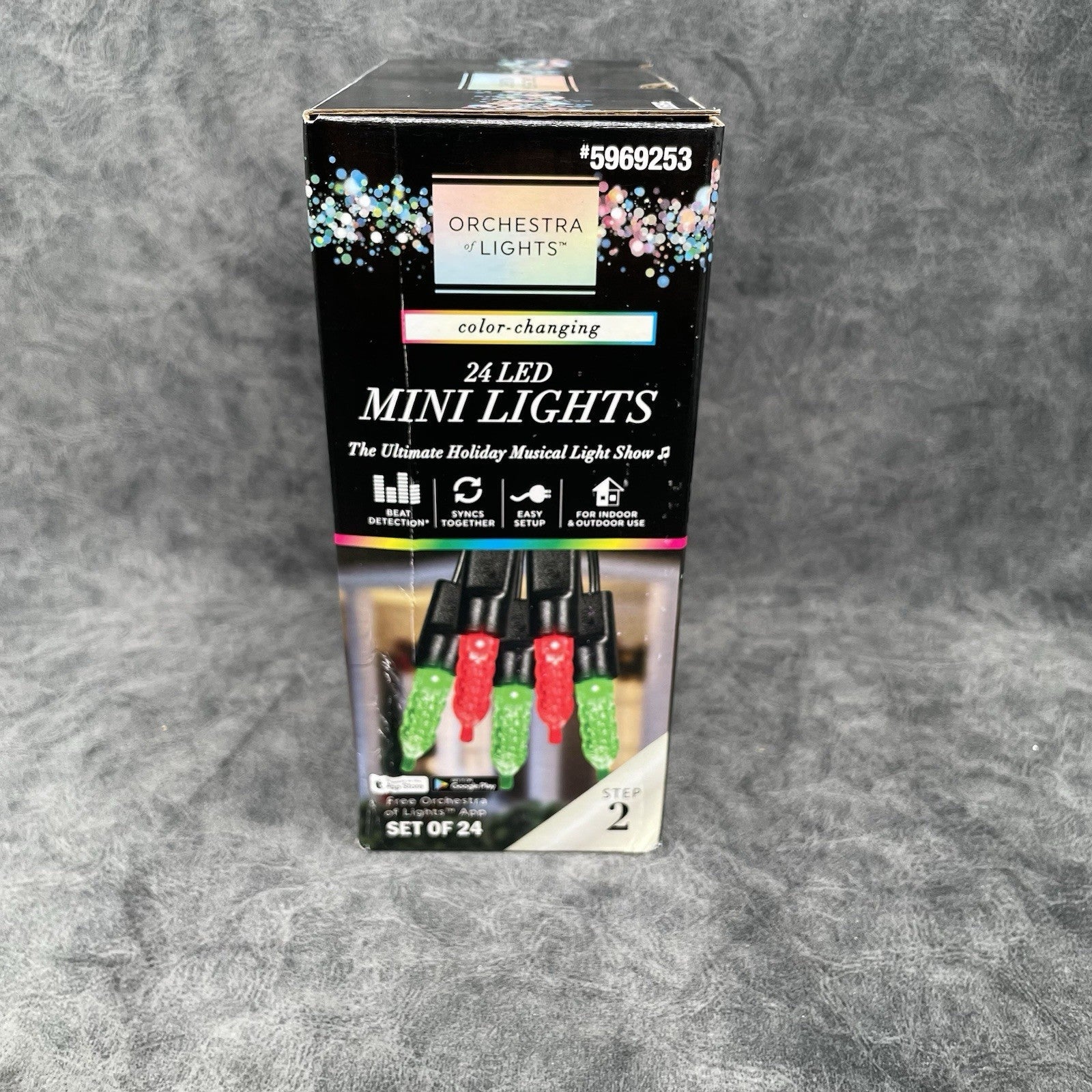 24 Gemmy Orchestra of Lights Color-Changing Faceted Mini LED Lights - GEMMY - KOEEK