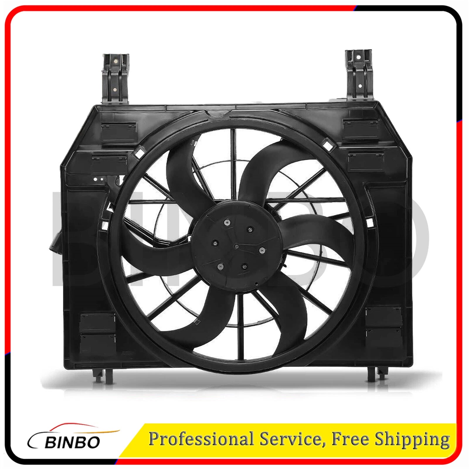 Engine Radiator Cooling Fan Assembly for Land Rover Range Rover Sport 2014-2016 07FC0E-D4 - KOEEK