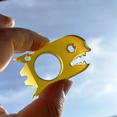 Titanium alloy Shark - Zirconium EDC multi-purpose tool Window breaker pry bar 07FC0E-D4 - KOEEK