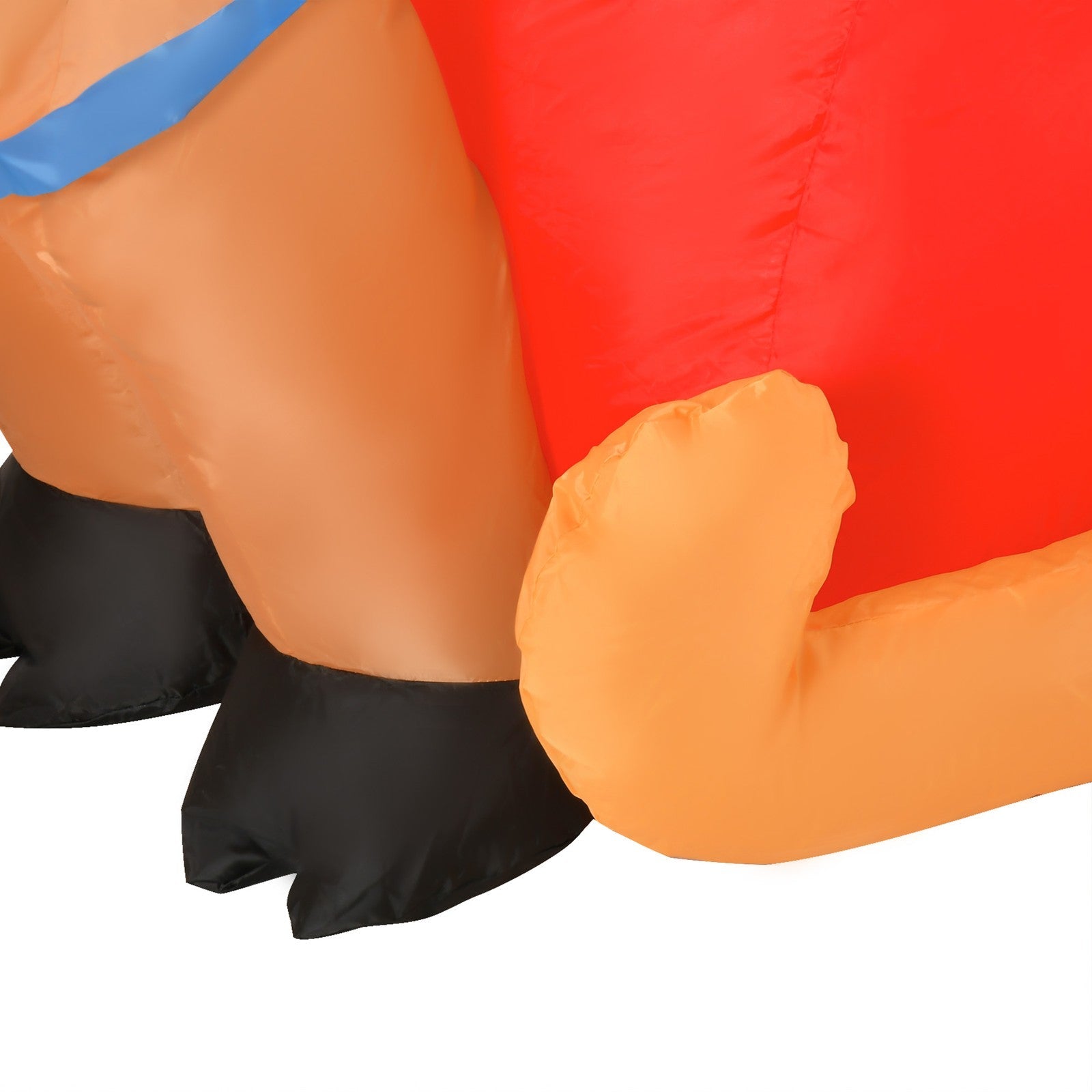 HOMCOM 6.5ft Christmas Inflatable Santa Claus on Sleigh Deer with LED Light HOMCOM - KOEEK