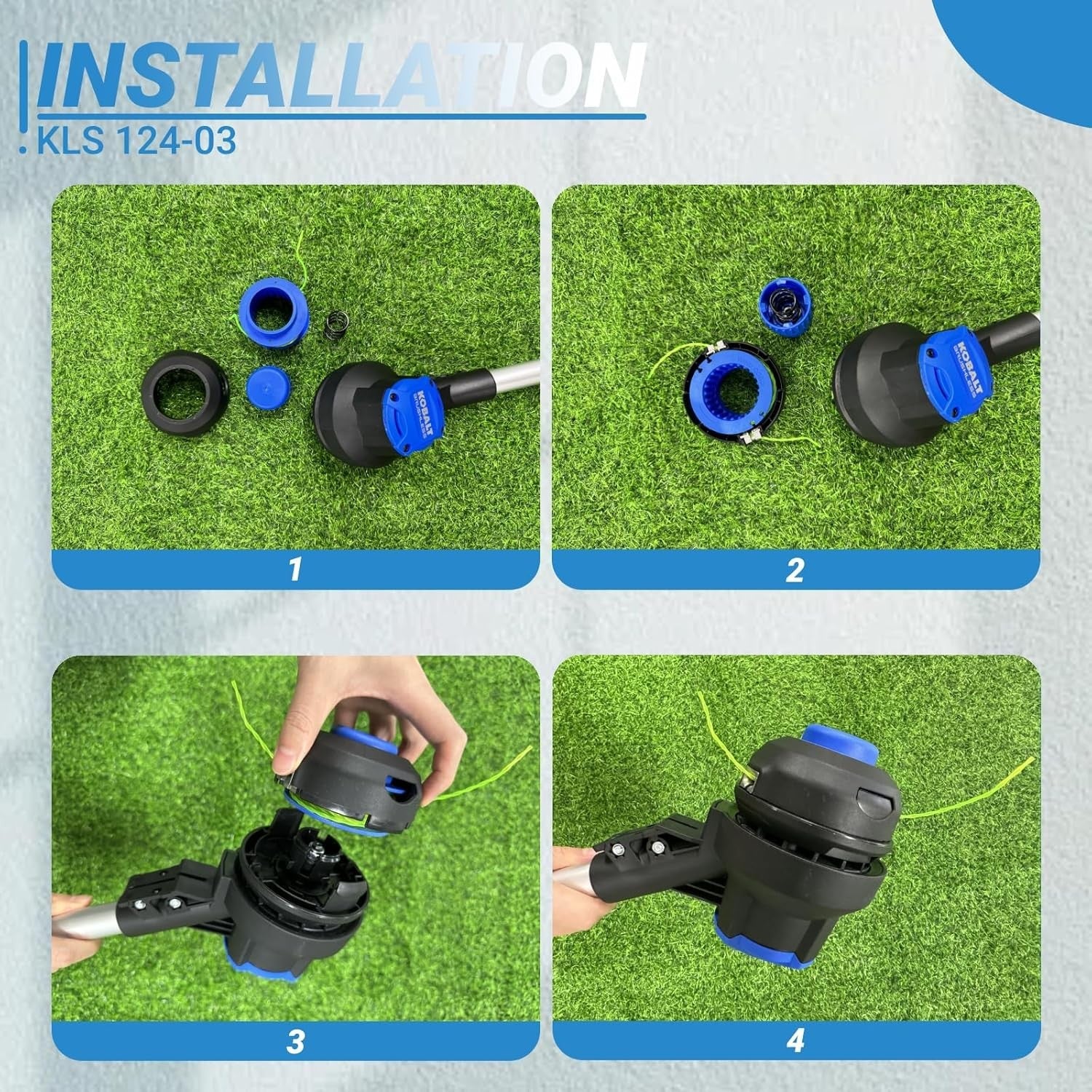 new KLS 124-03 Replacement Bump Spool Head Compatible with Kobalt 24-Volt max...