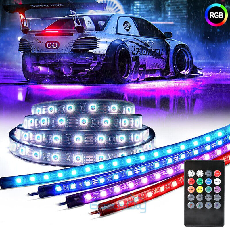 ny Luces Led De Colores Para Autos Iluminación Multicolor Debajo De La Carrocería