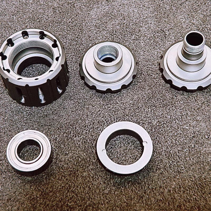 EDC Titanium Rotate Pendan Paracord Knife Cord Bead DIY Necklace Bracelet Bead 07FC0E-D4 - KOEEK