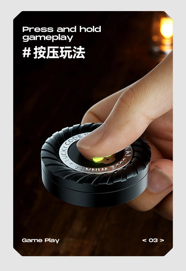 Metal Luminous Fidget Spinner 3 in 1 Adults EDC Antistress Hand Spinner Toys 07FC0E-D4 - KOEEK