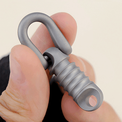 360 Degree Rotation Titanium Gimbal Keychain Car Keychain with U Buckle EDC Tool 07FC0E-D4 - KOEEK