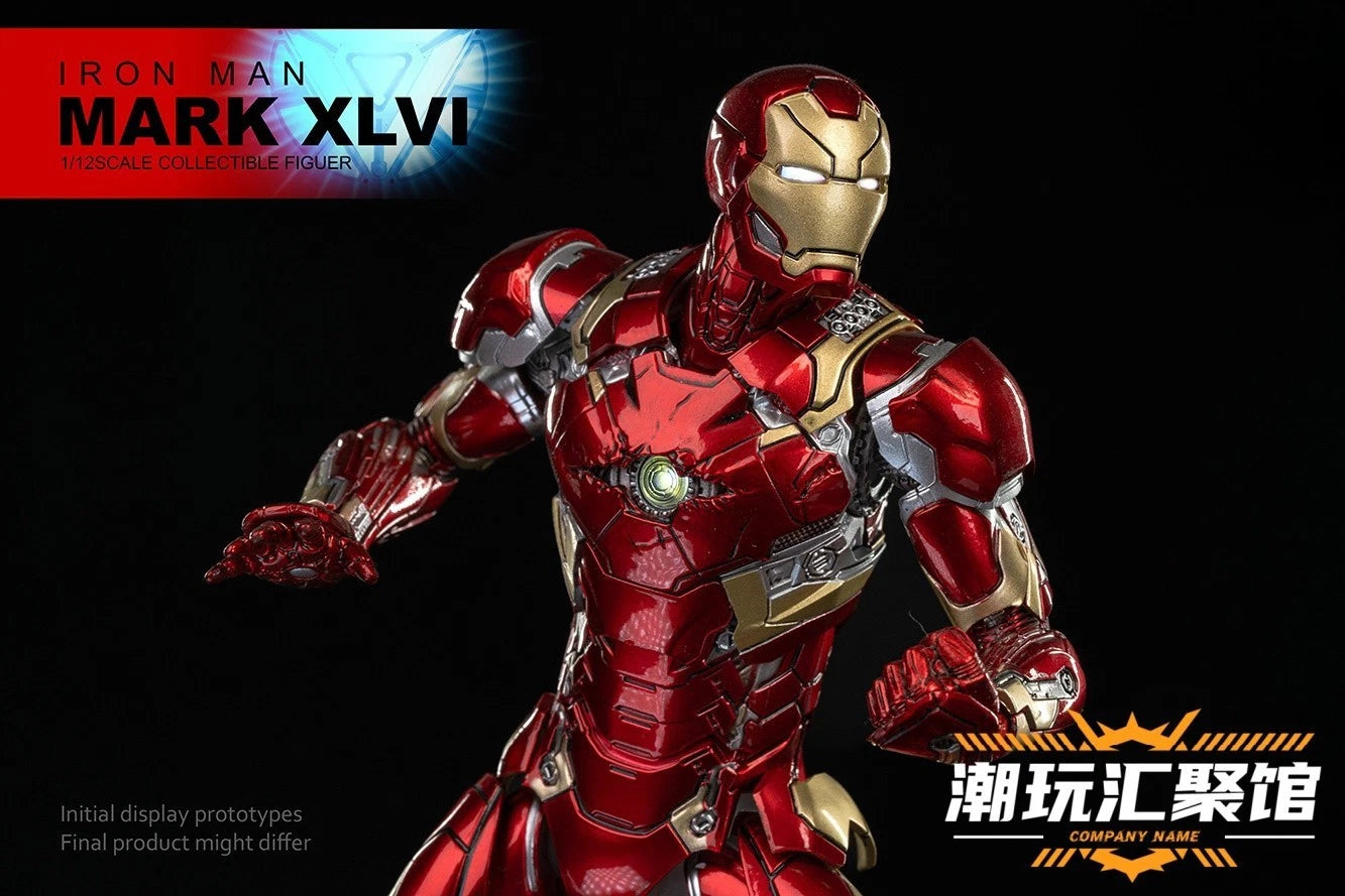 Comicave CS Iron Man MK46 Metal Alloy Action Figure 1/12 Light Model In Box 16cm COMICAVE - KOEEK