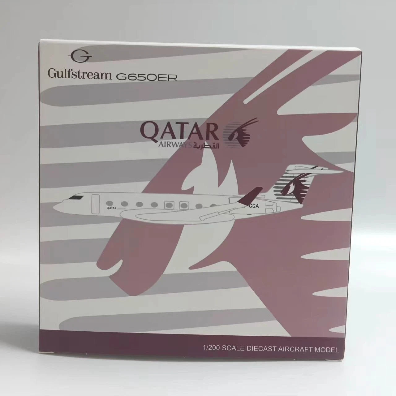 1:200Qatar Executive Gulfstream G650 16cm Alloy Aircraft Static Model Collectibe 07FC0E-D4 - KOEEK