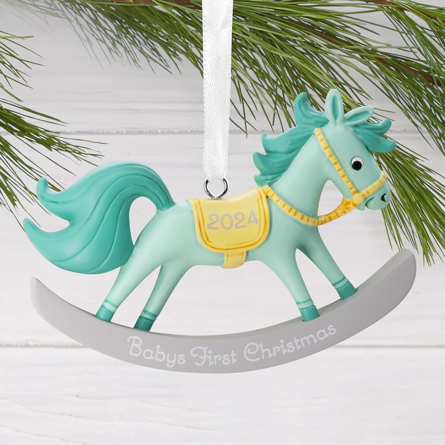 new Hallmark Baby's First Christmas Ornament 2024 Boy HALLMARK - KOEEK