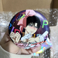 Anime Attack On Titan Levi Birthday Gift Desktop Stand Collection (With Badge) 07FC0E-D4 - KOEEK