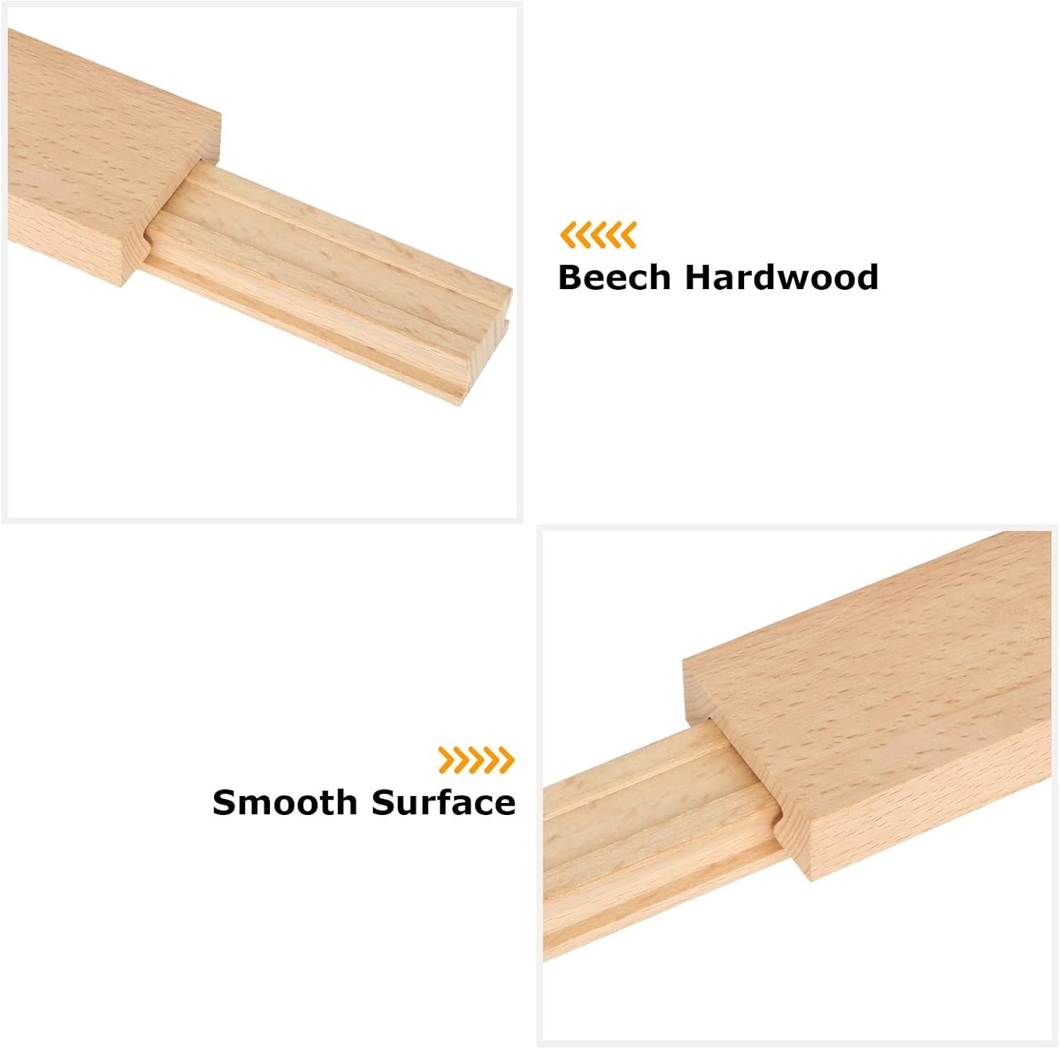 new DAJAVE 6PCS 16 Inch Wood Drawer Slides, Wooden Slide 16 Inch, DAJAVE - KOEEK