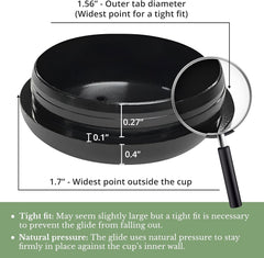 new 1-1/2" Deluxe Wrought Iron Chair Glides, 30-612B, Pack of 25", Black 07FC0E-D4 - KOEEK