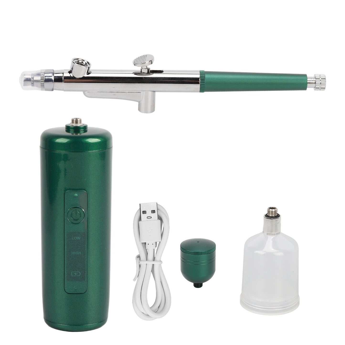 new Spray Airbrush Green Cordless Pressure Nano Hydrating Care Oxygen Injection HGF koeek - KOEEK