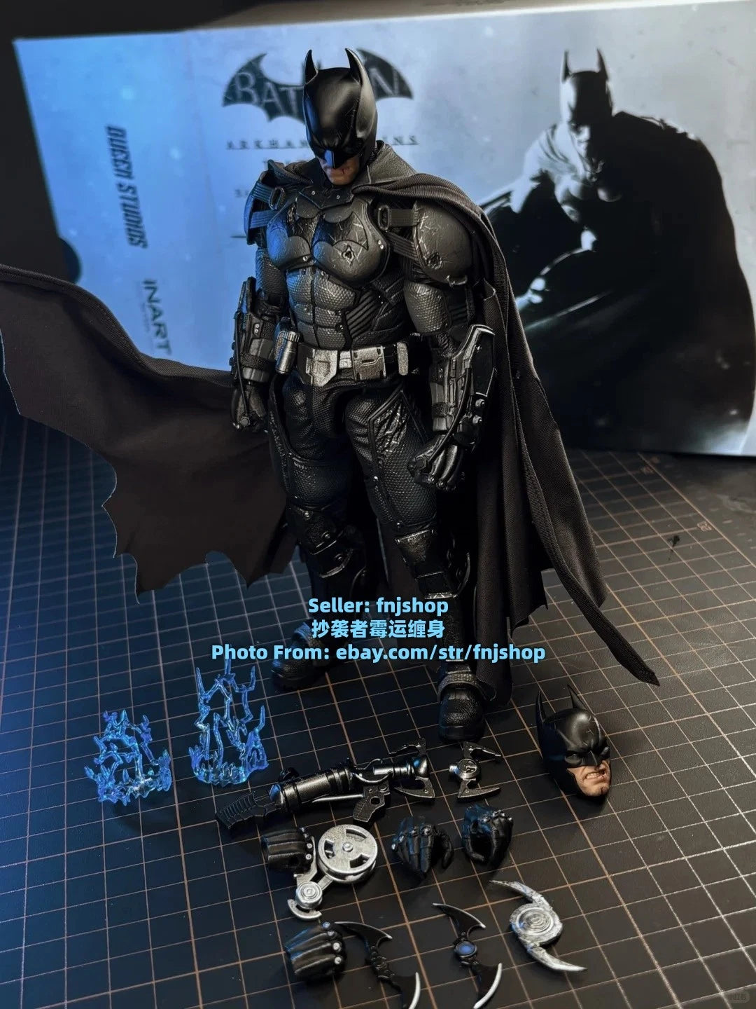 INART Batman Arkham Origins Battle Damaged Ver. 1/12 Action Figure  IN STOCK INART - KOEEK