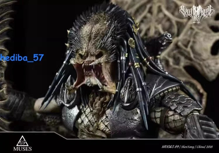 MUSE69 Studios Predator Throne Resin Statue Model 31'' High Sculptures INSTOCK 07FC0E-D4 - KOEEK