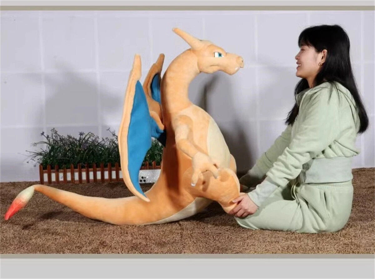 31" Charizard Plush Doll Anime Cartoon Giant Stuffed Toy Pillow Collection Gift 07FC0E-D4 - KOEEK