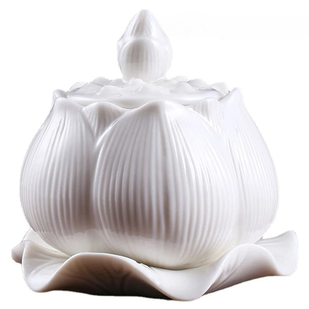 7.5cm   Buddhist Ceramics Buddha Holy Water Cups Lotus Holy Water Cups 07FC0E-D4 - KOEEK