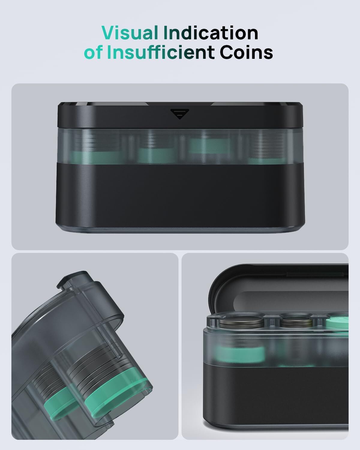 new HALOBLK Larger-Capacity Coin Holder for Car Change Organizer,... HALOBLK - KOEEK
