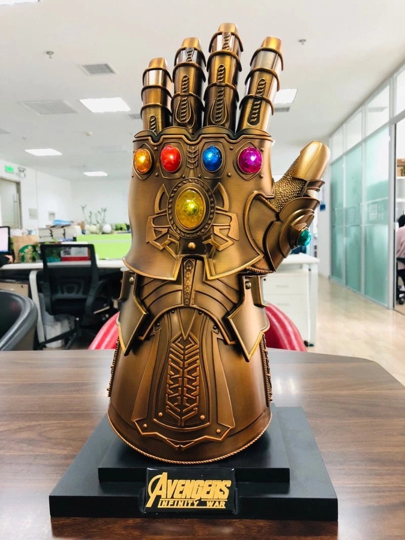 HCMY Thanos Infinity Gauntlet Full Metal 1:1 Wearable Cosplay Statue LED Instock HCMY - KOEEK