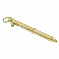 Mini Solid Brass Keychain Practical Pen Ballpoint Pen Sign Pen w/ Key Ring EDC EDC - KOEEK