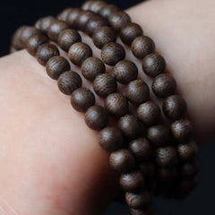 6mm * 108 Bracelet Black Oil Old Material Collection Hainan Agarwood Bracelet 07FC0E-D4 - KOEEK