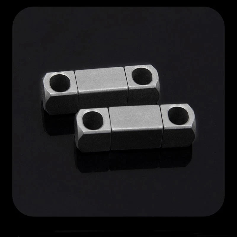 EDC 360° Rotate Titanium Alloy Keychain Portable Double Keyrings Pendant Tool 07FC0E-D4 - KOEEK