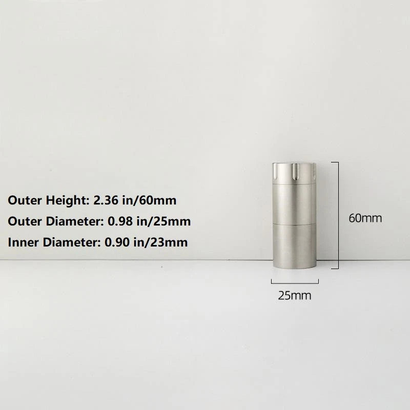 Pure Titanium Pill Holder Case Container Organizer Waterproof Portable EDC Gift 07FC0E-D4 - KOEEK