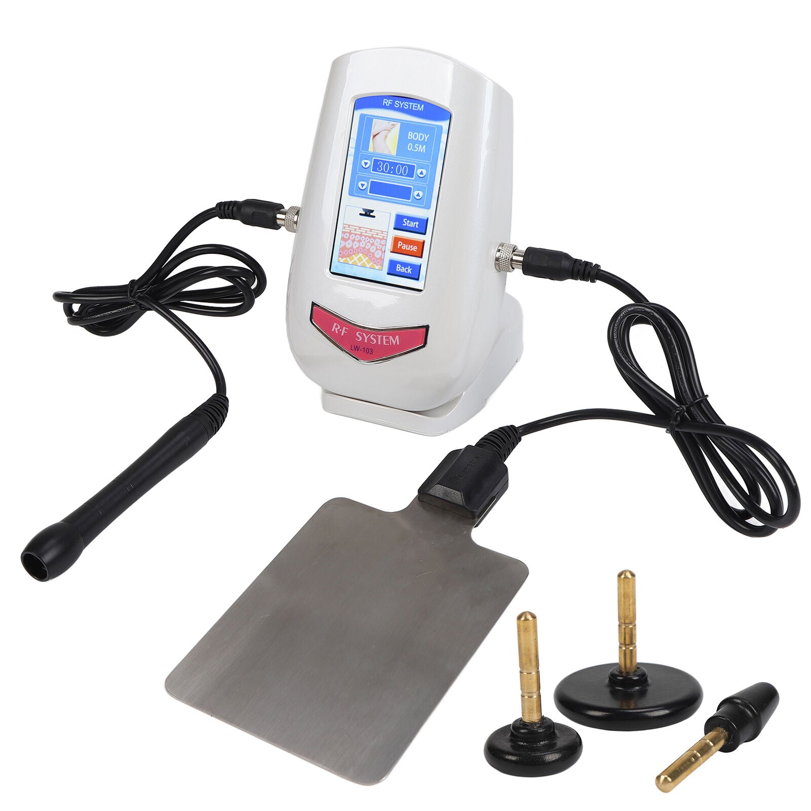 new RF Electric Machine Facel Lifting Firming Massage Instrument (EU Plug ) HGF koeek - KOEEK