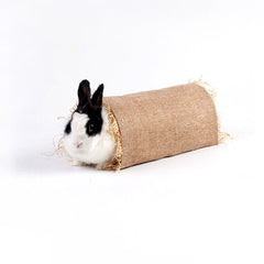 new  Hamster Tunnel Raffia Rabbit Bed Toys for Bunnies Bunny Supplies koeek - KOEEK