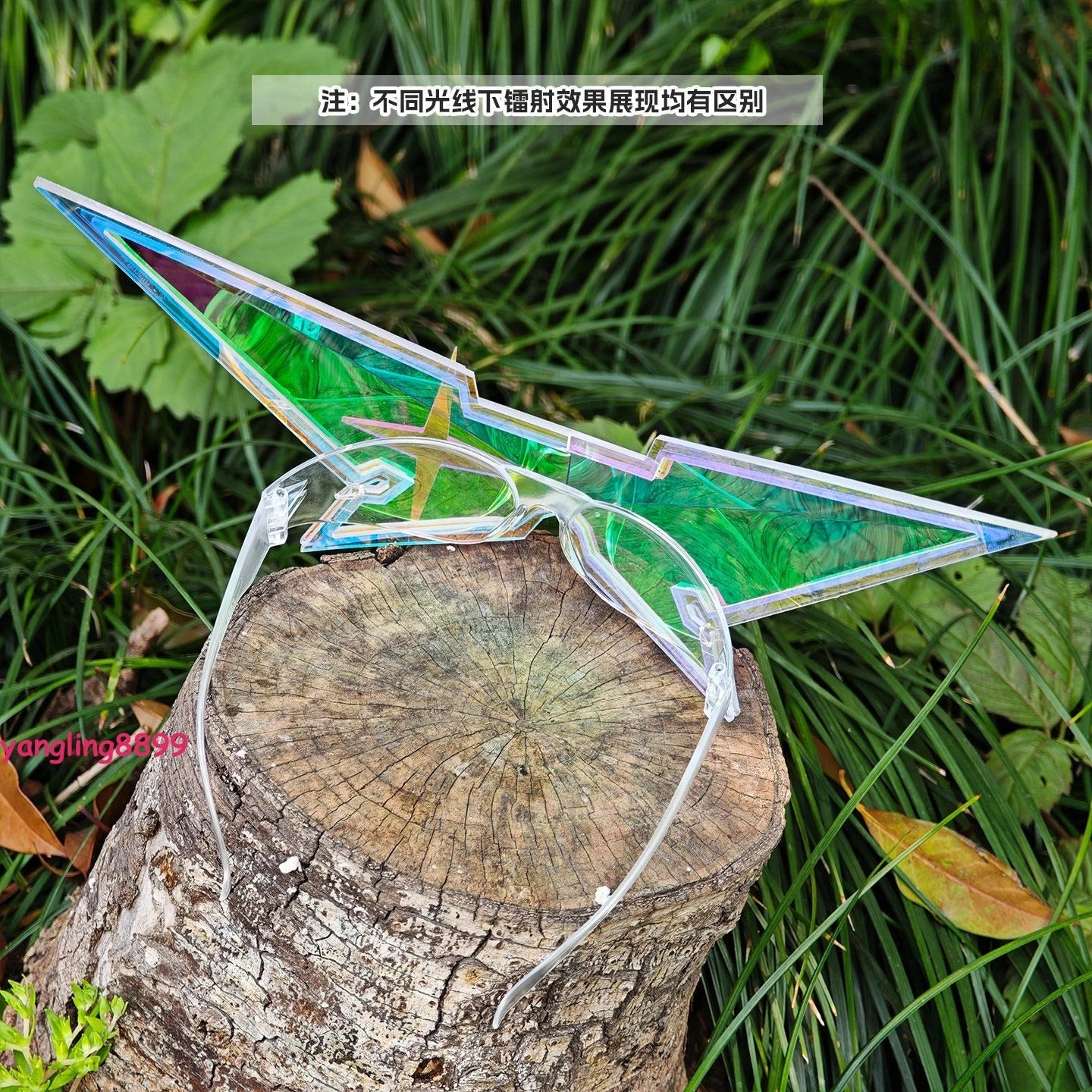 Honkai：Star Rail Silver Wolf Laser Sunglasses Funny Cosplay Party Glasses Prop 07FC0E-D4 - KOEEK