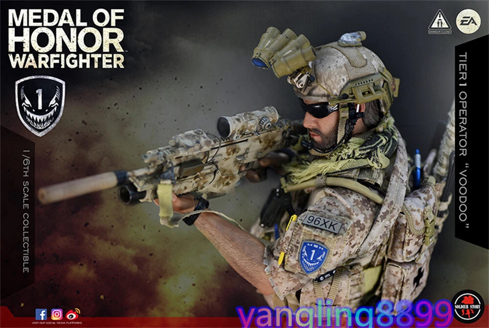 SoldierStory MEDAL OF HONOR WARFIGHTER TIER 1 OPERATOR "VOODOO" Action Figure BN 07FC0E-D4 - KOEEK