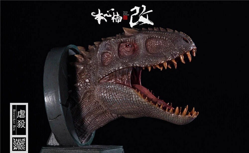 NANMU Indominus Rex Head Bust Dinosaur Statue Model Collectible Display 4.7in NANMU - KOEEK