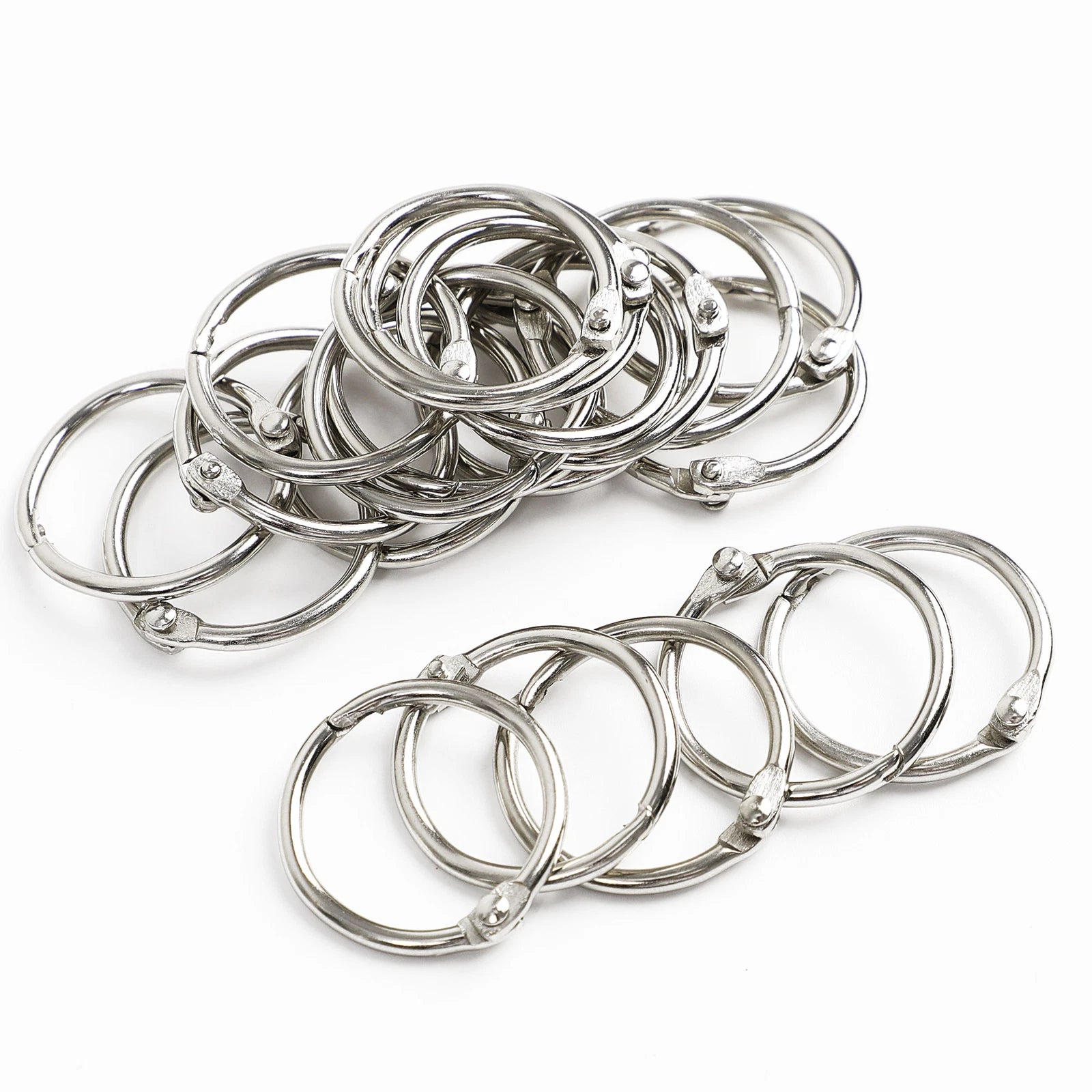 1" Loose Leaf Binder Rings Metal 20 pcs Office Book Rings Hinge Locking Rings 07FC0E-D4 - KOEEK