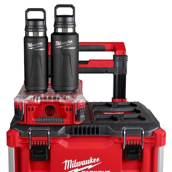 new Milwaukee Tool 48-22-8396B Insulated Bottle,Ss,24 Oz Cap,Black koeek - KOEEK