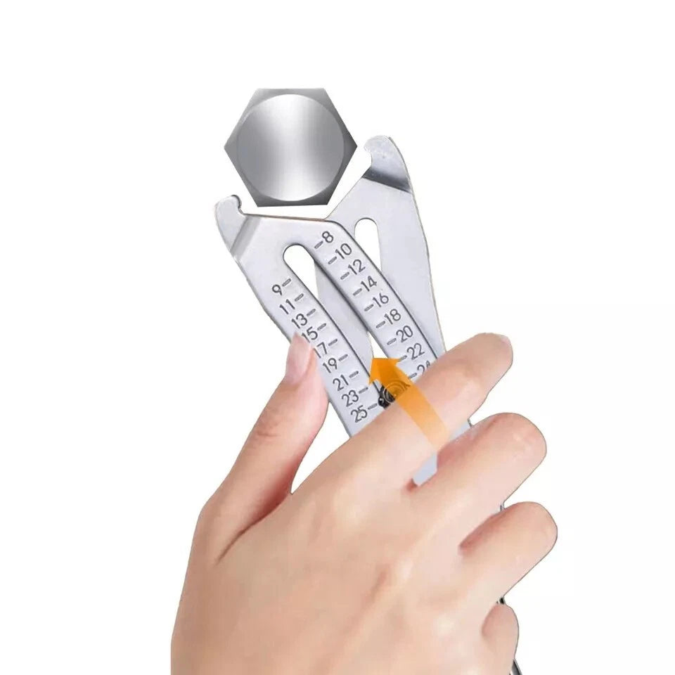 Portable Precise Thread Size Checker Keychain Nut and Bolt Checker Keychain * 07FC0E-D4 - KOEEK