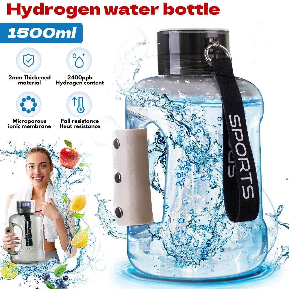 ny 1,5L Hydrogen Vannflaske Hydrogenrik Bærbar Rich Hydrogen Water Generator