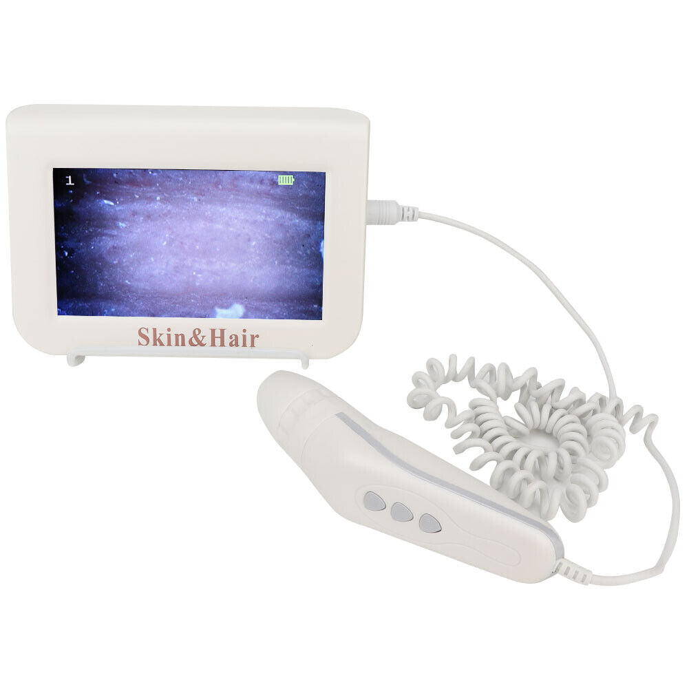 new 7inch Charging Scalp Hair Follicle Hair Detector Analyser MachineV(EU Plug ) HGF koeek - KOEEK