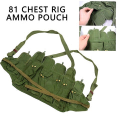 Hot Surplus Military Chinese Type 81 Chest Rig Shoulder Pouch Bag 07FC0E-D4 - KOEEK