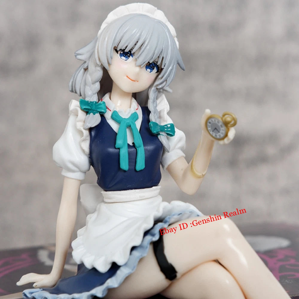 Anime Touhou Project Izayoi Sakuya Pvc Figure Model Collection Decor Gift 07FC0E-D4 - KOEEK