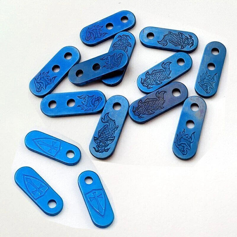 3pcs Titanium Fold Knife Back Filler Tab Spcacer for Rick Hinderer XM18 XM24 07FC0E-D4 - KOEEK