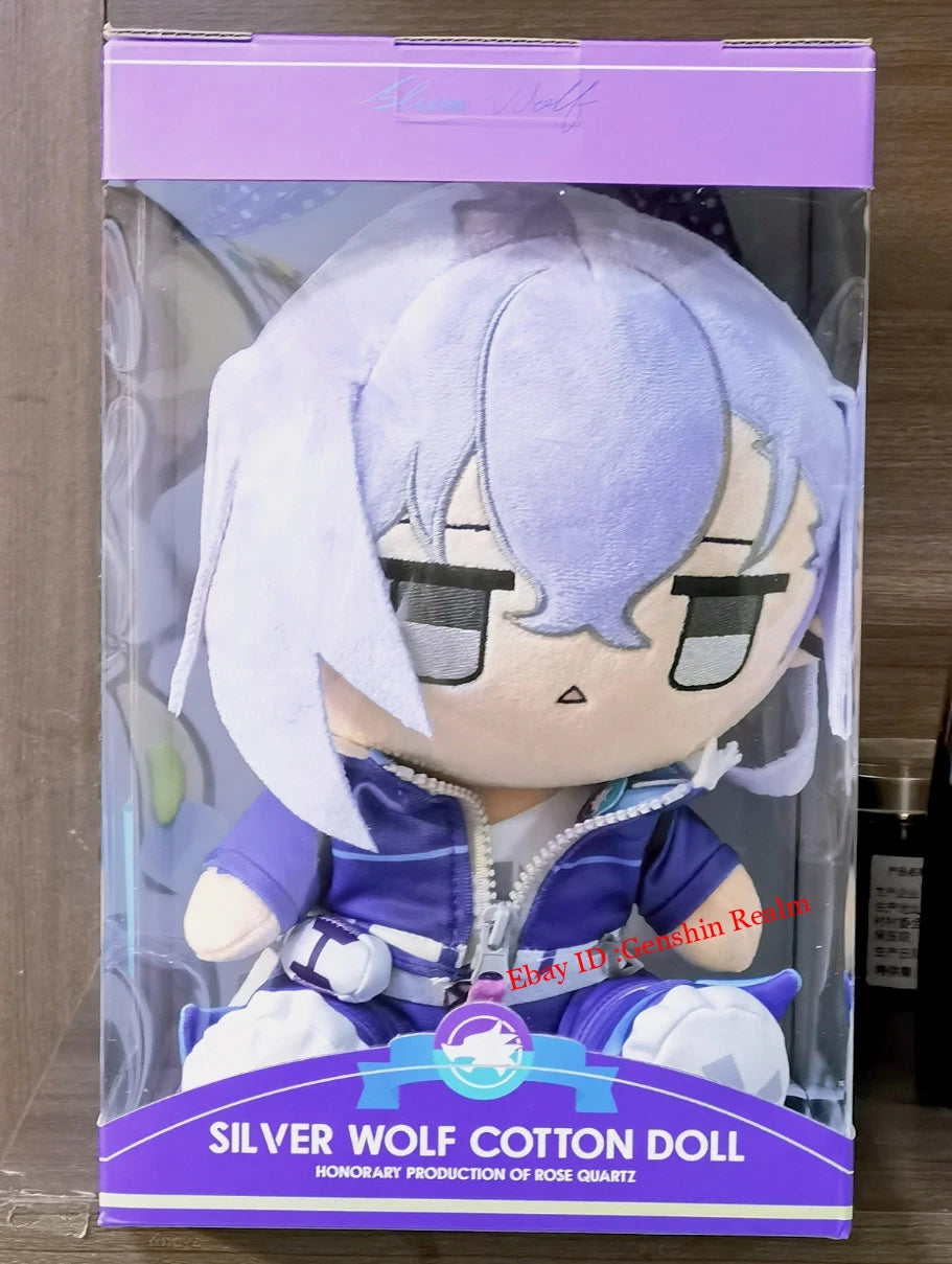 Anime Honkai: Star Rail Silver Wolf Sitting position Plush Toy Throw Pillow Gift 07FC0E-D4 - KOEEK