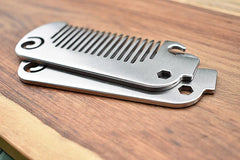 EDC 304 Stainless Steel Multi Tool Comb Bottle Opener Wrench Pocket Massage Comb 07FC0E-D4 - KOEEK
