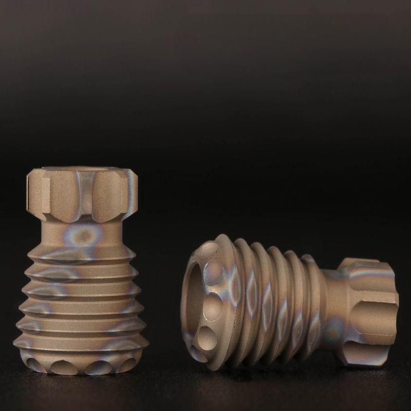 Titanium Knife Lanyard Bead Paracord Necklace Pendant Bracelet Bead EDC Charm 07FC0E-D4 - KOEEK