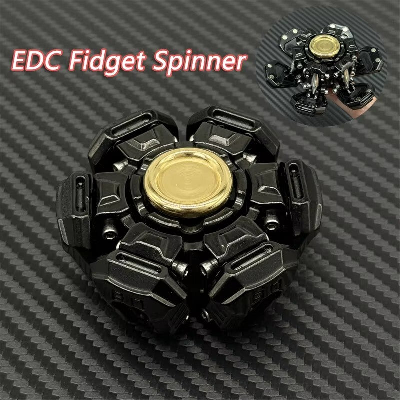 Novel Open Armor UFO Hand Spinner EDC Metal Fidget Spinner Stress Relief 07FC0E-D4 - KOEEK