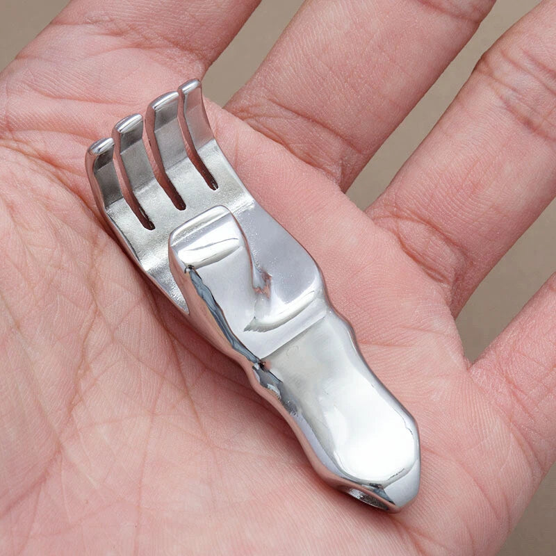 EDC Small Stainless Steel  Hand Shape Bottle Opener  Pendant 58*17mm Multi Tool 07FC0E-D4 - KOEEK