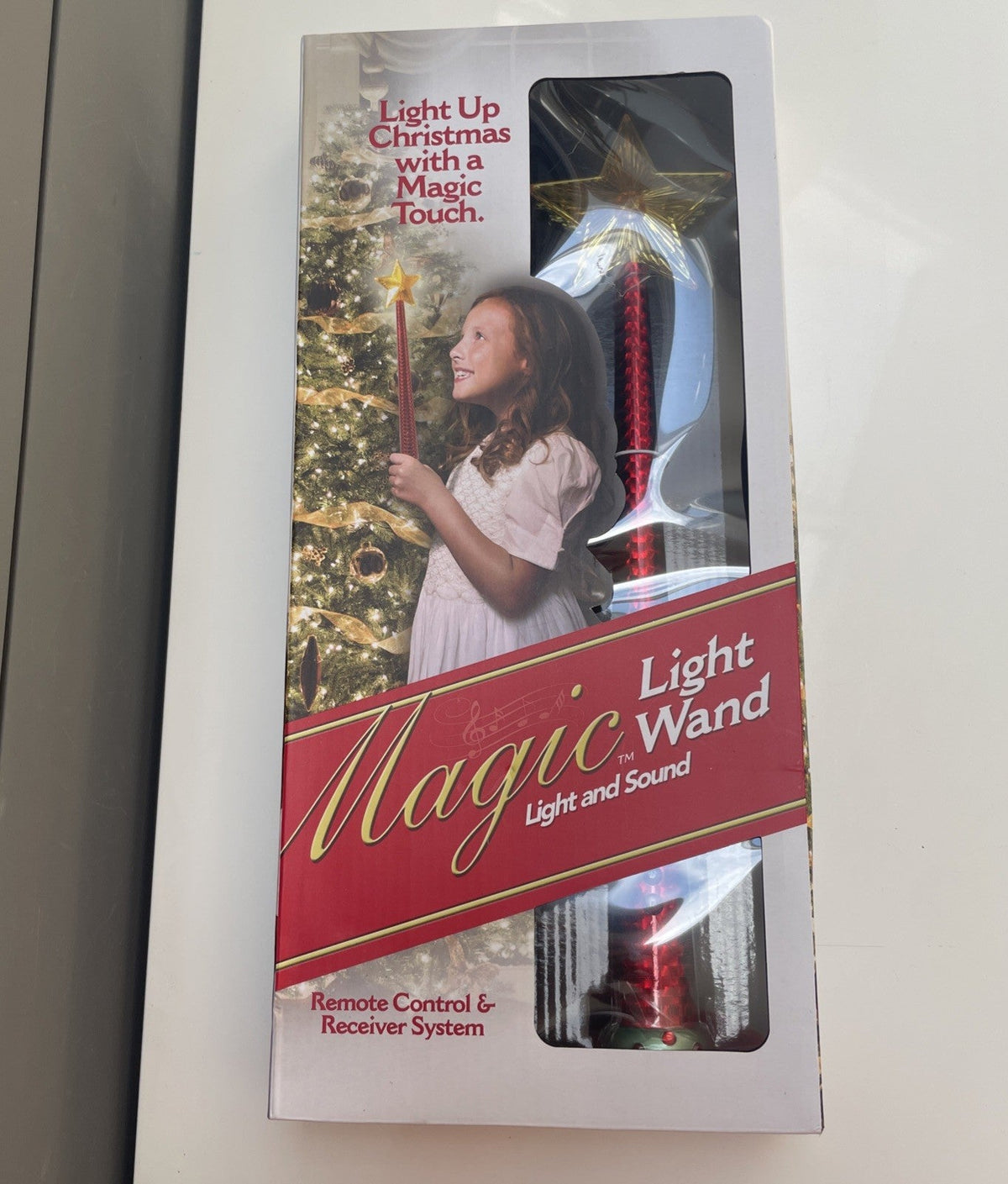 ! Christmas Magic Light Wand w/ Remote Control, Light & Sound, Red Wand NIB MAGIC - KOEEK