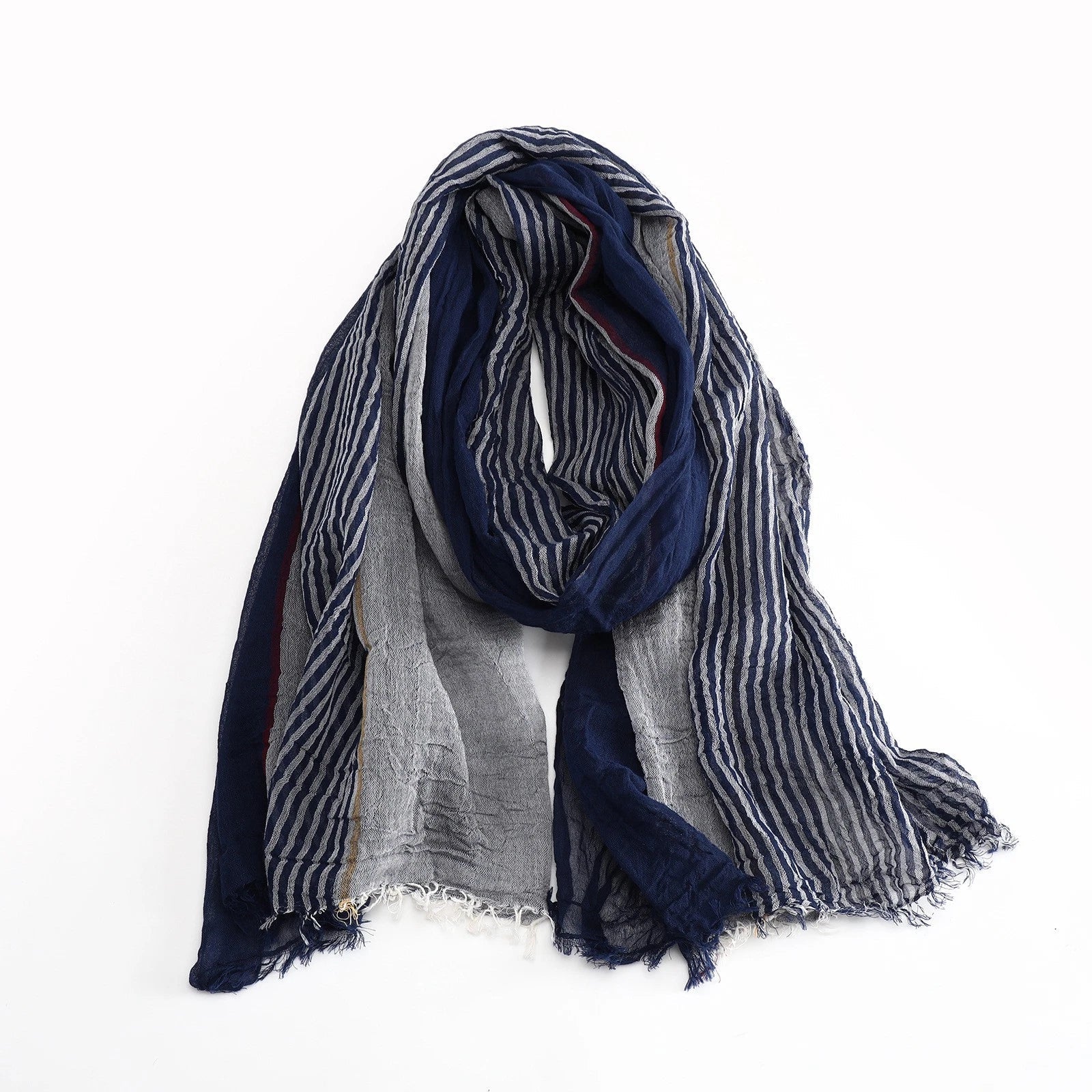 Mens Soft Cotton Made Bandana Scarf Stitching Colors Autumn Winter Shawl Necktie 07FC0E-D4 - KOEEK